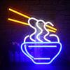 Ramen Neon Sign For Wall Decor Art Room Decoration For Kitchen Restaurant Business Shop LED Lights Noodle Bowl Light Up Signs