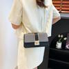 Elegant Textured PU Crossbody Bag Light Luxury Exquisite Underarm Bag Leisure Clutch Bag  Outdoor