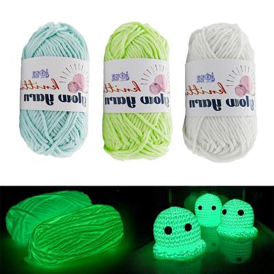 50g Novel Functional Yarn Glow In The Dark Luminous Yarns Hand Knitting Carpet Sweater Hat Wool Glowing Yarn Sewing Accessories