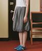 MALOUPE 3104 Balloon Denim Skirt (Gray)