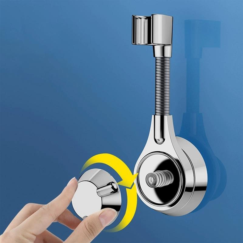 Nozzle Handheld Holder Punch-Free Multi Angle Rotation Shower Bracket Suction Cup Shower Holder Adjustable Shower Head Holder