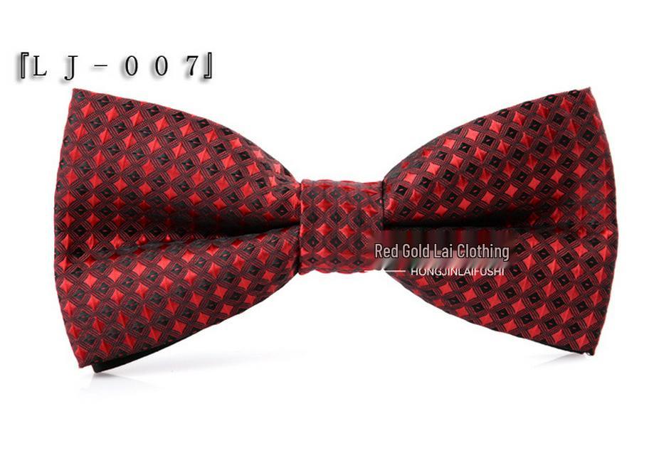 Korean Style Double Layer Polyester Bow Tie for Men & Women – Ideal for Weddings & Formal Events