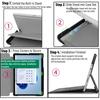 Custodia per Microsoft Surface Pro 7 6 5 4 Custodia in Pelle PU con Supporto da 12,3 Pollici Custodia per Tablet Microsoft Surface Pro 7 Plus