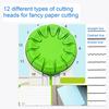 Paper Craft Edge Cutter 12-in-1 Multifunctional Scrapbooking Tool with Safety Design Turntable