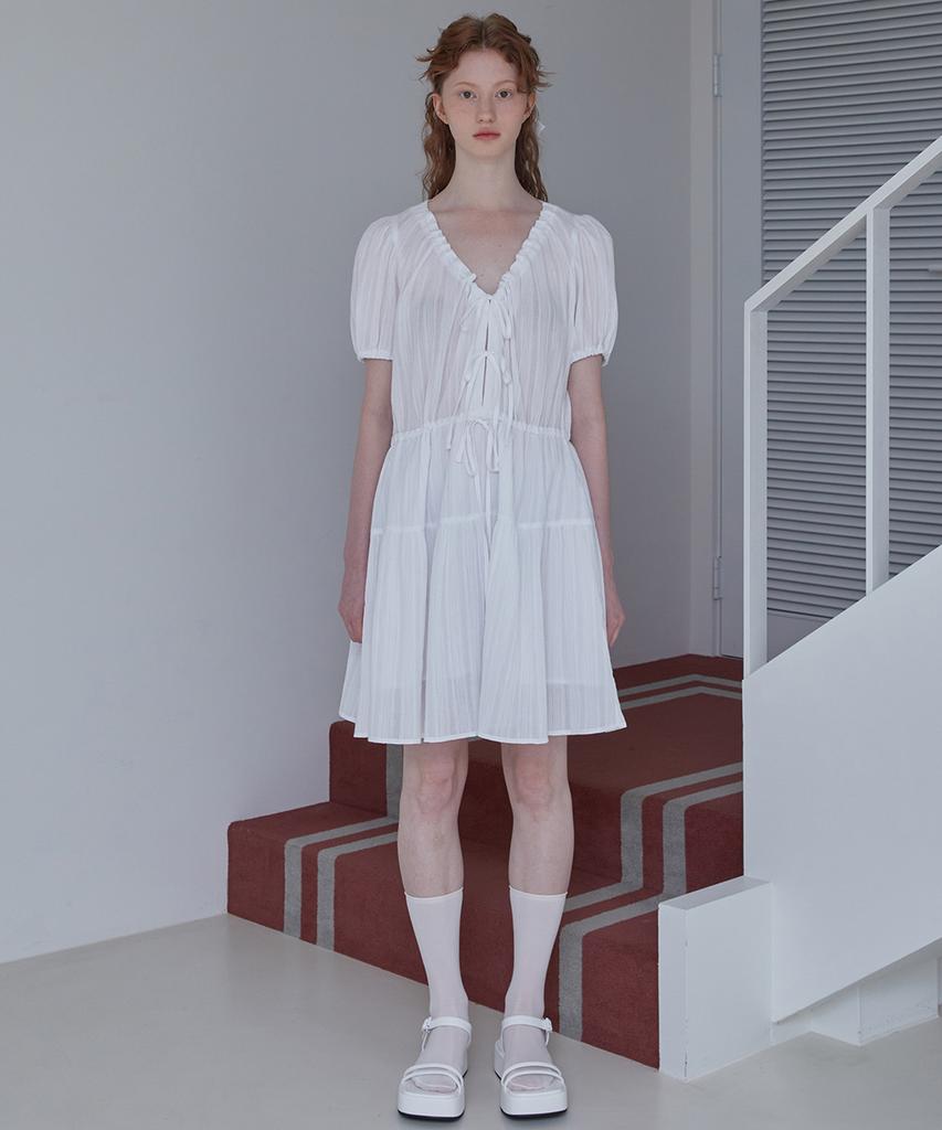 SSEMI Three Ribbon Dress(Wt)