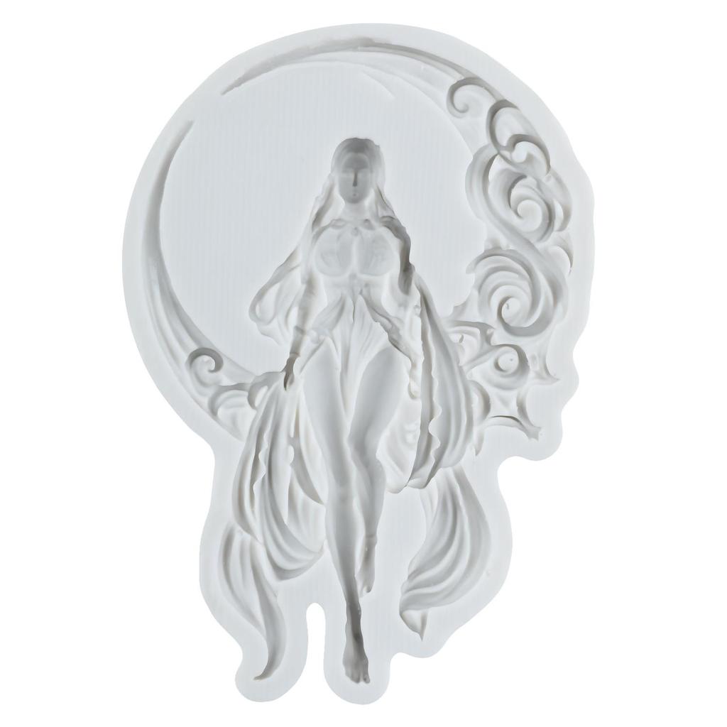 Goddess Silicone Mold Goddess Fondant Molds Cake Decorating Tools Theme Cake Dessert Decorated Chocolate Candy Mold