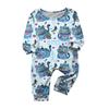 Prints Family Matching Long Sleeve Tops+Pants Set Family Matching Sets