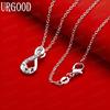 925 Sterling Silver Infinity Symbol Heart AAA Zircon Pendant Necklace - Stylish Evening Jewelry