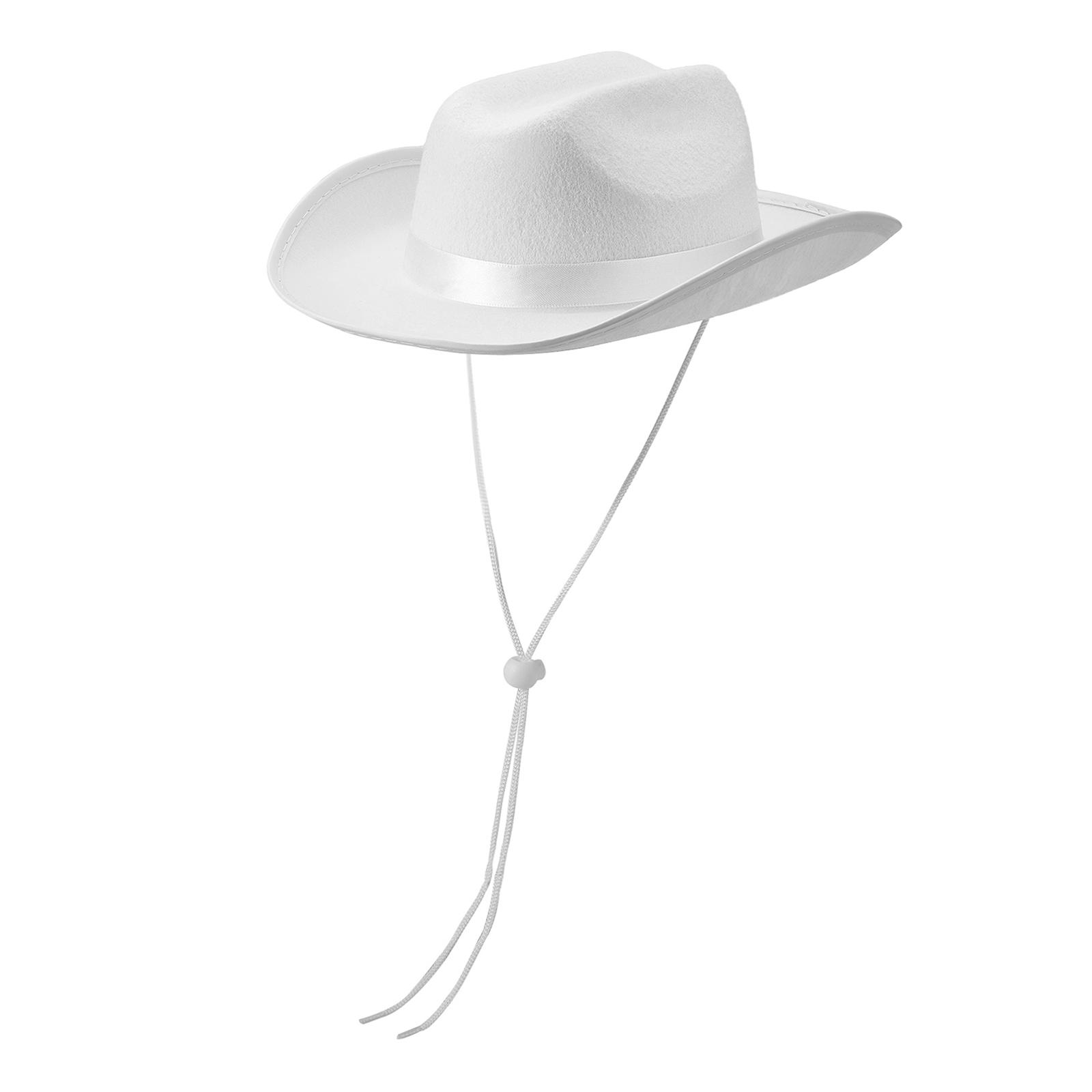 

Kids Girls Boys Cowboy Hats Wide Brim Western Cowgirl Hat with Adjustable Strap, Costume Accessories