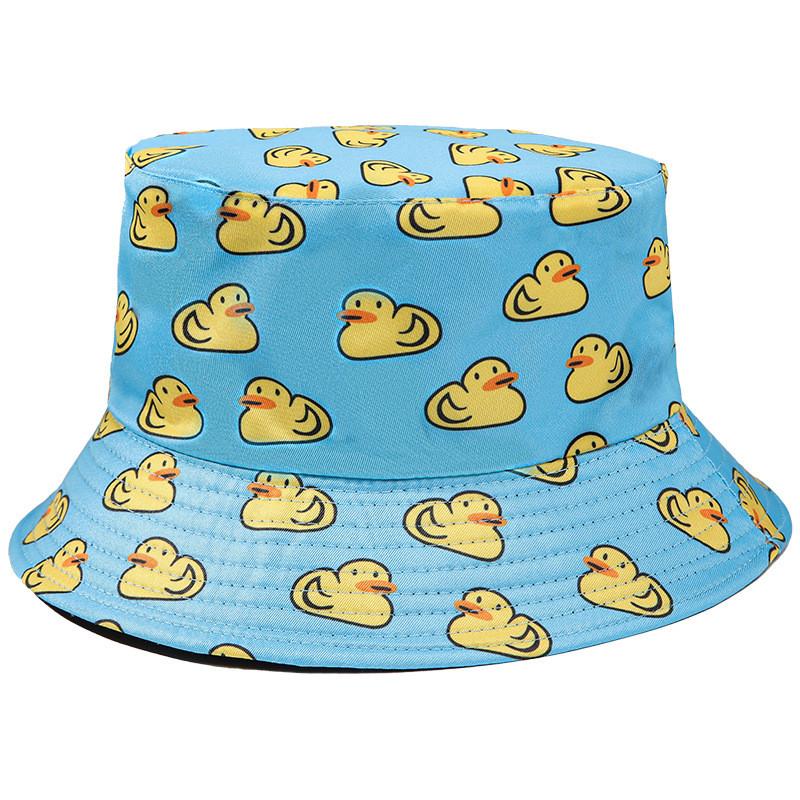 2024 Sommer Wende-Kühl-Entenmuster Outdoor-Sonnenhut Für Männer Und Frauen