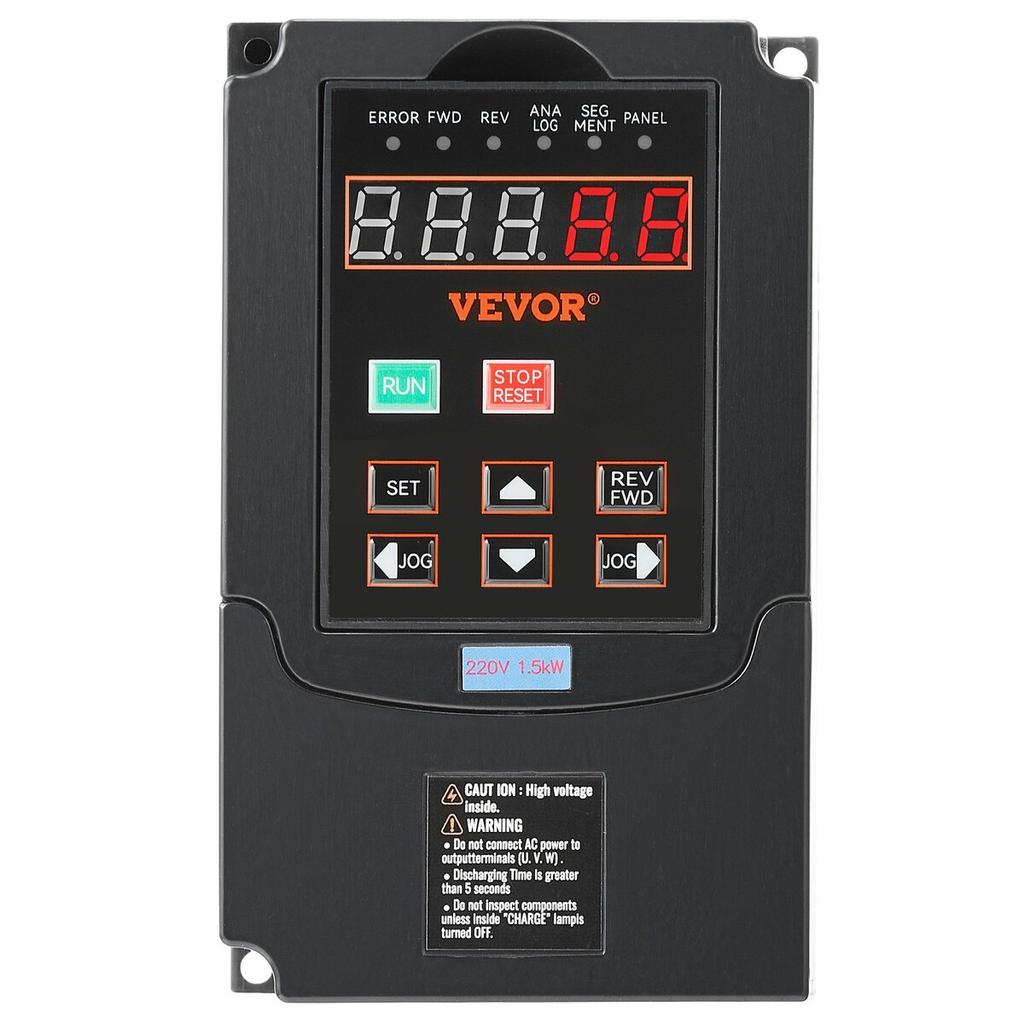 VFD 2HP, 1.5KW, 7.5Amps 220V 1 or 3 Phase Input to 3 Phase Output 0-400Hz