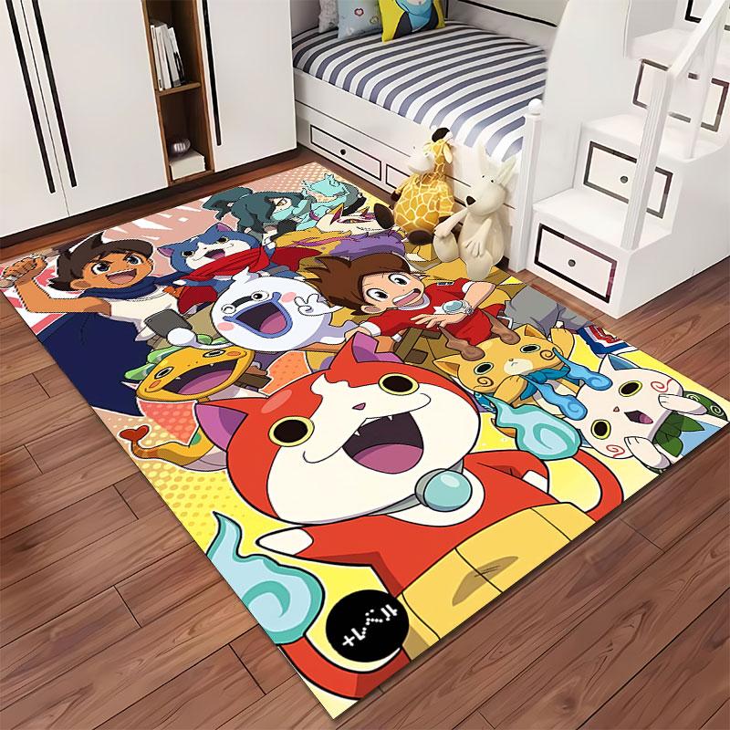 Colorful Cartoon Character Carpet suitable as a non-slip mat for the living room or bedroom sofa
