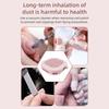 Reusable Filter Nail Dust Collector Strong Suction Cordless Portable Dust Suction  Nail Salon
