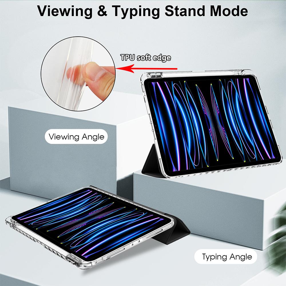 Modelle für Neues iPad M5 11 13 Zoll Pro 6. Generation A3361 A3362 A3357 A3358 A3359 Acryl HD Hülle mit Stifthalter