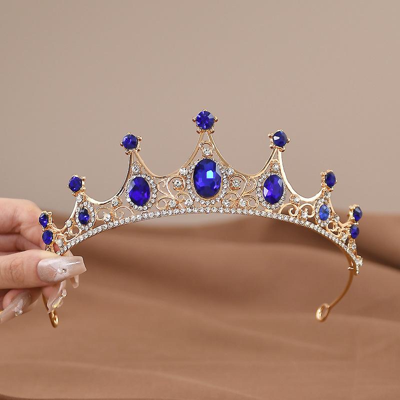 New Rhinestone Crown Bridal Wedding Headdress Lolita Female Princess Birthday Hair Accessories Alloy Full Diamond Crown