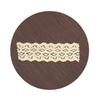 Fleece Double Serrated Lace Cotton Embroidery Lace, Cotton Thread Lace Water Soluble Embroidery Lace