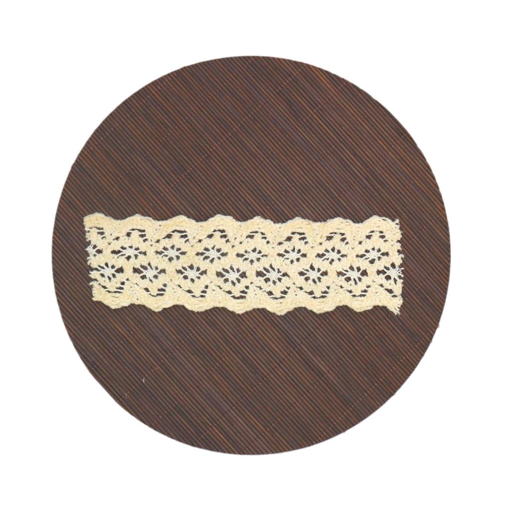 Fleece Double Serrated Lace Cotton Embroidery Lace, Cotton Thread Lace Water Soluble Embroidery Lace