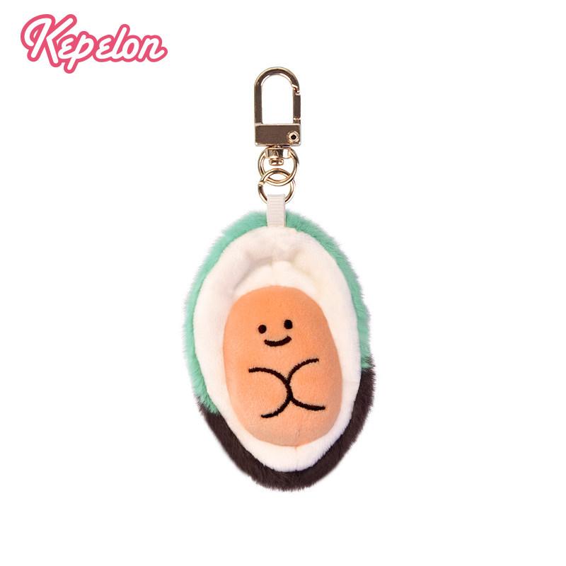 Simulation Ocean Fresh Plush Doll Shrimp Duobao Fish Soft Seafood Keychain Lobster Fluffy Abalone Lobster Clam Oyster Pendant