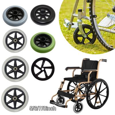 Wear-resistant Shopping Cart Wheels 5/6/7/8Inch Wheelchair Front Castor Solid Tire Wheel