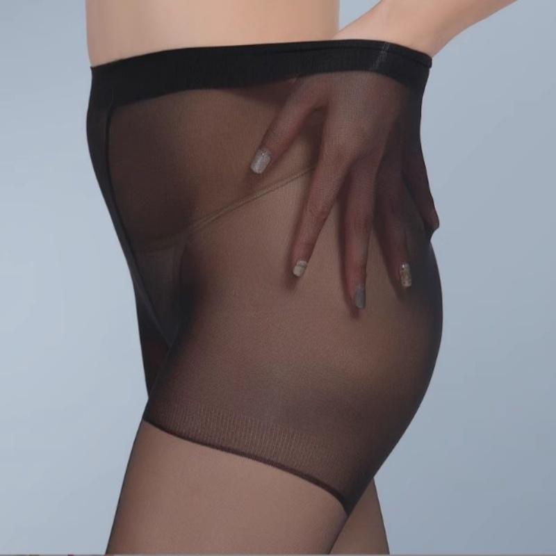 T-Schritt Große Größen Sexy Strumpfhosen Offene Zehen Fußlose Strümpfe Transparent Seide Sommer Dünne Unterwäsche Damen Unifarben Fingerlose Strumpfhosen