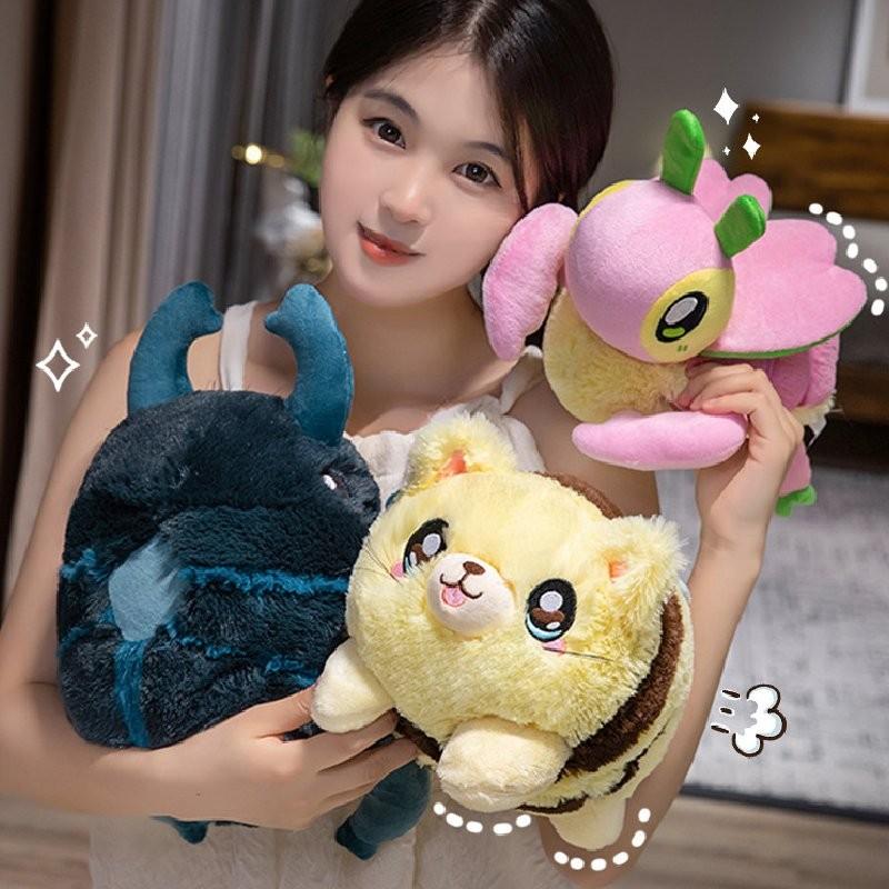 Adorable Insect Plush Toys Including Beetle Bee And Orchid Mantis Soft Stuffed Animals