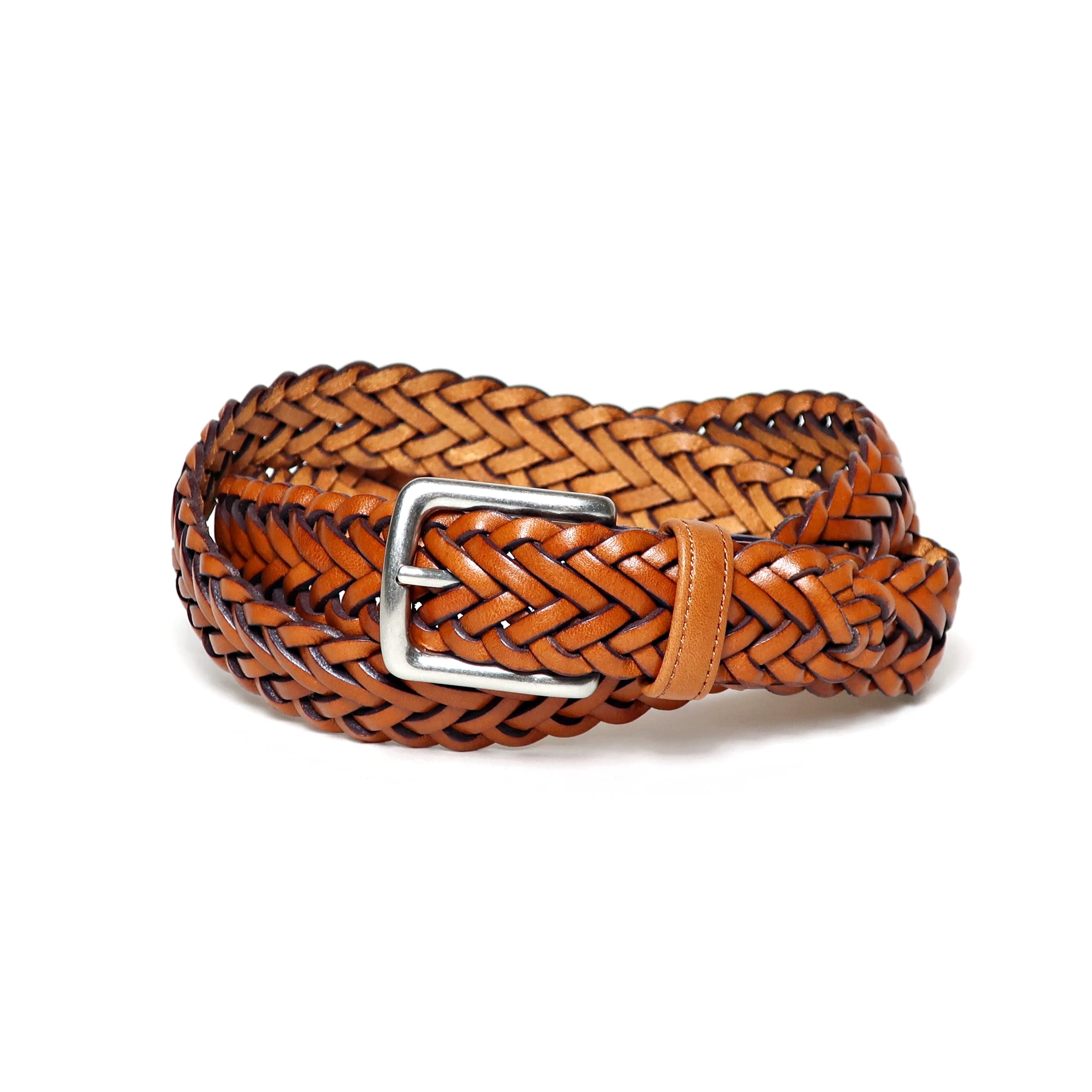 

[KIETH] Mesh Leather Belt for Men, Camel. Over 50 years of history and craftsmanship create reliable quality. Made in Japan. KE21266-34