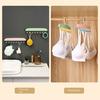 Clothes Drying Rack Easy Installation No Drilling Clothes Hanger Organizer with 8 Hooks Space Saving Closet Storage Rack
