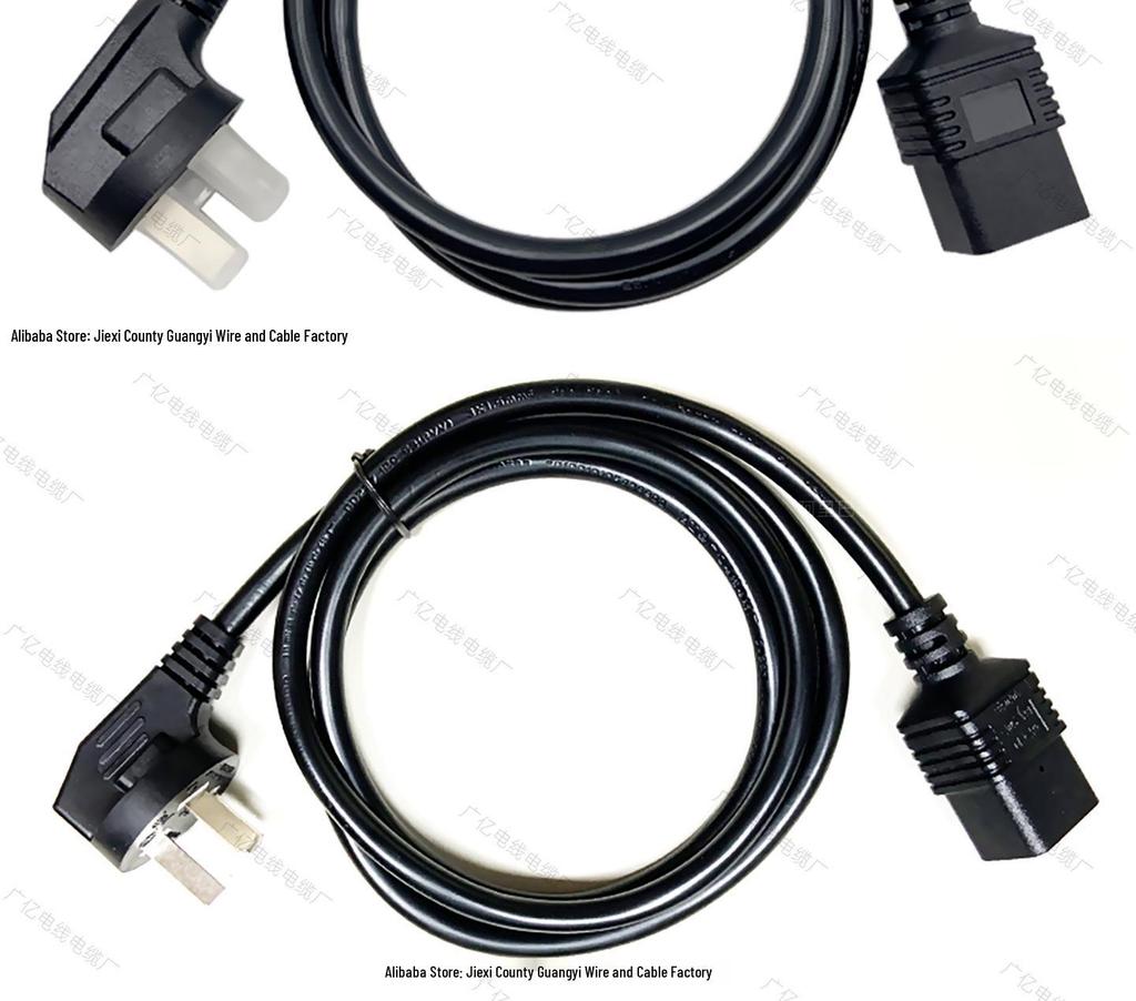 10A Three-Pin Plug To C19 PDU Server Power Cord with Figure-8 End, 1.5/2.5 Mm²