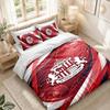 Bettwäsche-Set 1 Bettbezug 2 Kissenbezüge Sunderland Fußball-Aufdruck Schlafzimmer Heimdekoration