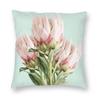 Proteas Watercolour Square Pillowcase Polyester Linen Velvet Pattern Zip Decorative Throw Pillow Case Car Cushion Cover