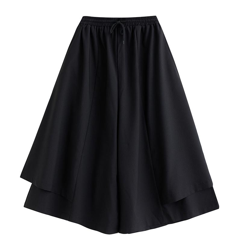 

Черные облегающие брюки длиной до щиколотки XITAO DMJ3877 One Size чёрный