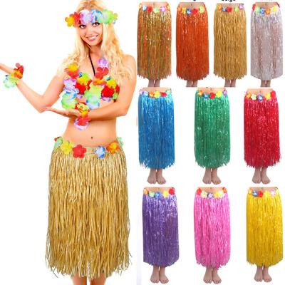 Hawaiianischer tropischer Hula-Luau-Grastanz, verdicktes Gras, 80 cm Rock, Halbrock, Seegras, Tanz, Hochzeitsfest, Performance-Requisiten