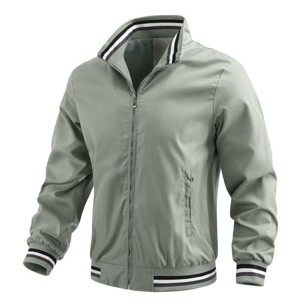 Casual Jacket Men's Spring and Autumn Fashion New Print Sports Solid Color Men's Coat