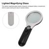 10X 45X Magnification Lighted Magnifying Glass Double Lens with LED Light Pocket Magnifying Glass Acrylic and Glass Portable
