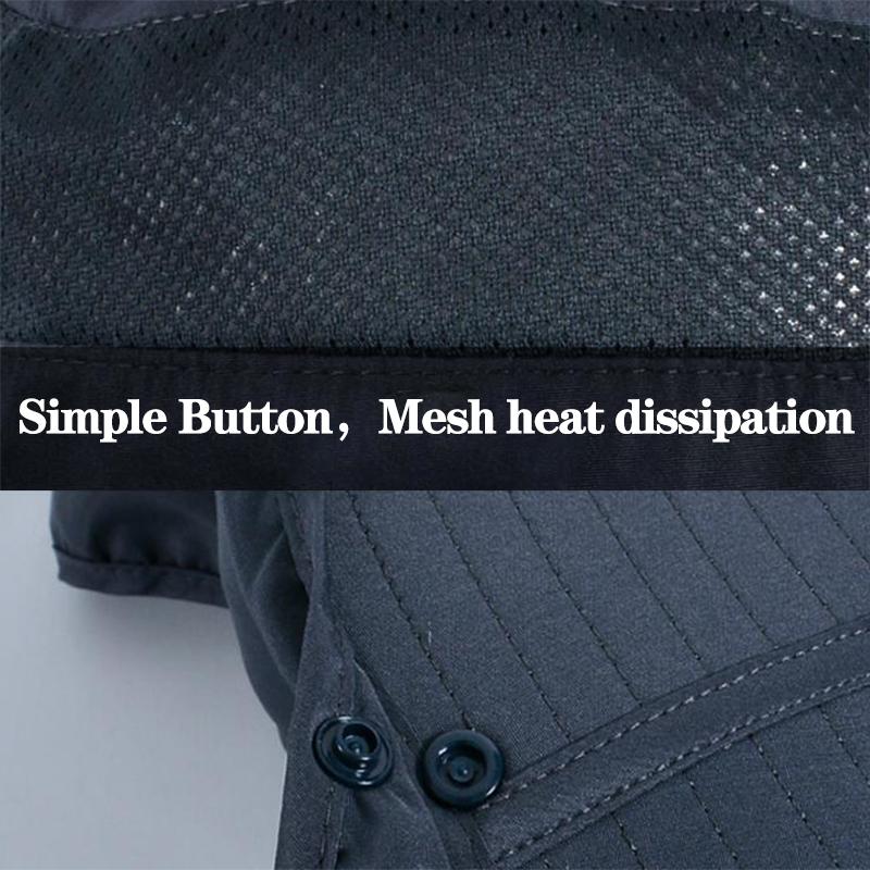 Summer Sunshade Fishing Cycling Cap Oversized Brim UV Protection Face Covering Dual-purpose Fisherman Hat Outdoor
