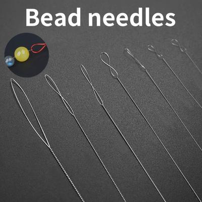 A Set of 7 Stainless Steel Bead Needles, Magical Fine Bead Needles, DIY Jewelry Making Tools, Sturdy, Durable and Flexible