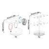 Multiple Tiers Acrylic Jewelry Holder for Organized Bracelet Storage Decorative Countertop Display With Easy Assembly