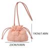 Fashion Korean Ins Pleated Cloud Tote Bag Women Solid Color Casual Simple Bubble Foo Bag Trend Soft Crossbody Bag Handbag