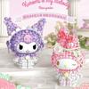 Genuine Sanrio Building Blocks Kuromi Figure My Melody Anthemy Assemble Toy Models Desktop Ornaments Collect Gifts