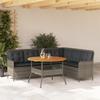 VidaXL Garden Lounge Set 2 Pcs with Cushions Grey Wicker, Outdoor Sofa Set, Garden Furniture Set, Set 3262092
