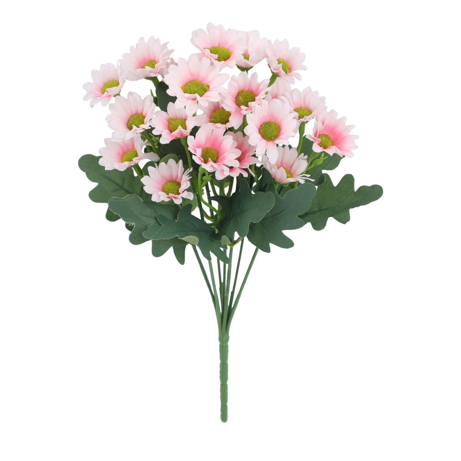 

5PCFun Decor Mums, Artificial Sunset Mums, Artificial Outdoor Sunset Mums Flowers - UV Resistant, , Windproof, Fake Fall Flower One Size