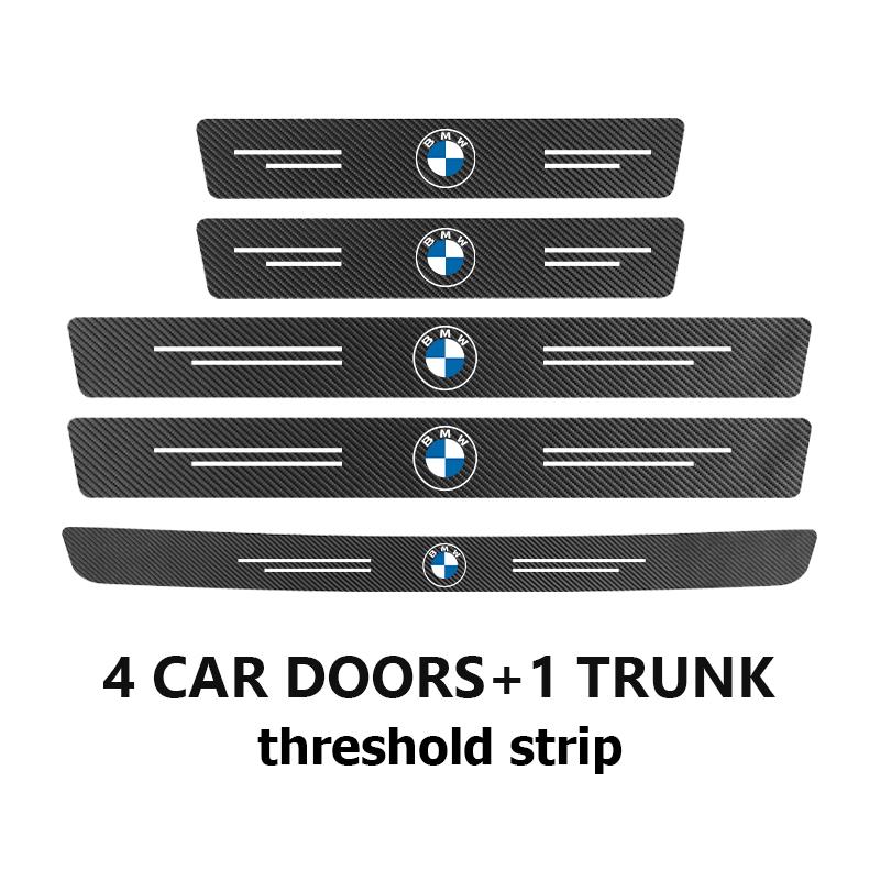 Car Door Sill Anti Collision Protect Strip Carbon Fiber Sticker For BMW M Performance Alpina M3 M5 M6 X1 X3 X4 X5 G20