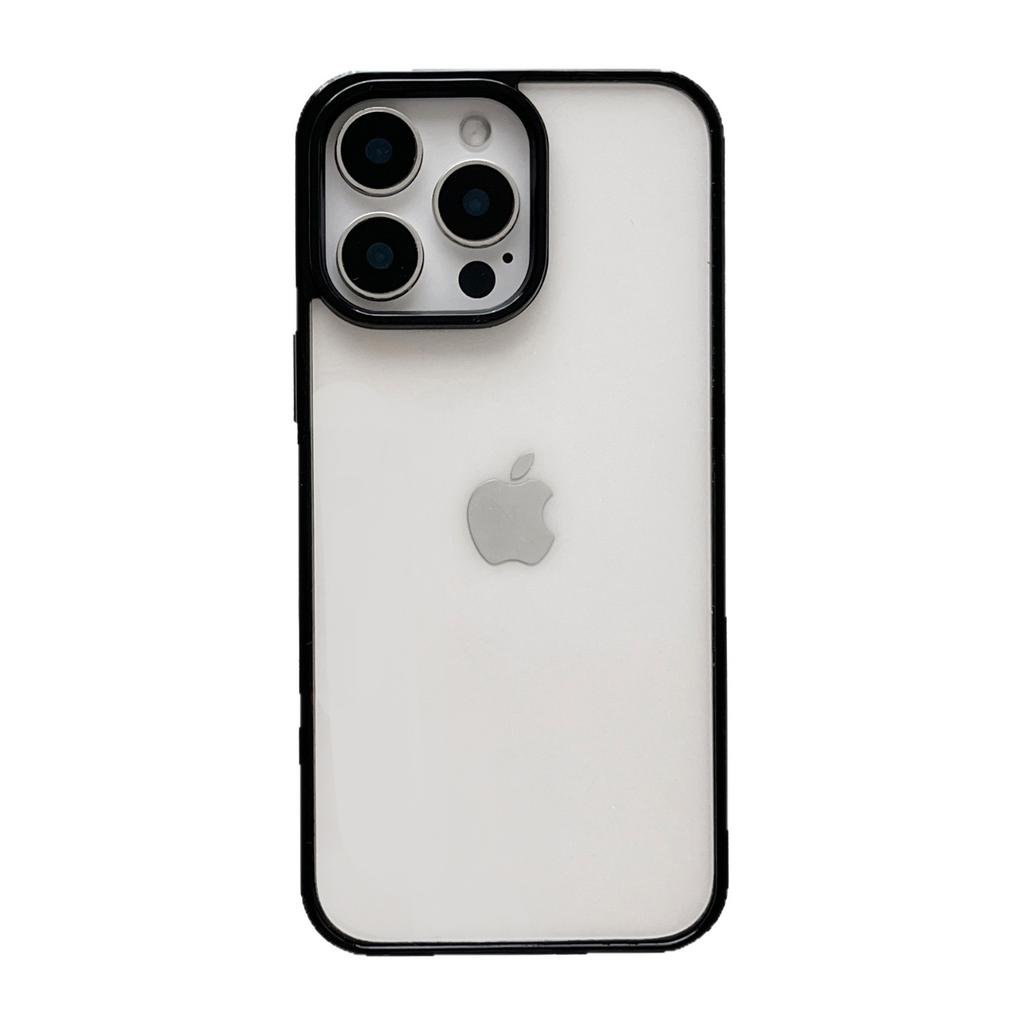 Large hole transparent acrylic mobile phone case is suitable for Apple 16E ultra-thin matte feel 15/16 large hole 13/14/11