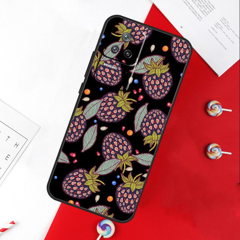Avocado Pear Papaya Fruit Cover For Xiaomi 14 Ultra 15 13 11T 12T 13T 14T Pro POCO X7 Pro X3 X5 X6 M6 F5 F6 Pro Case