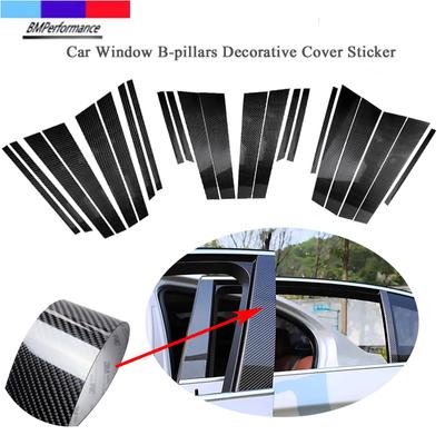 Kohlefaser-Autofenster-B-Säulen-Aufkleber für BMW E70 E71 F15 F16 F25 F20 E90 F10 E60 F48 E84 F30 F52 F07 F31 E46 X3 Auto