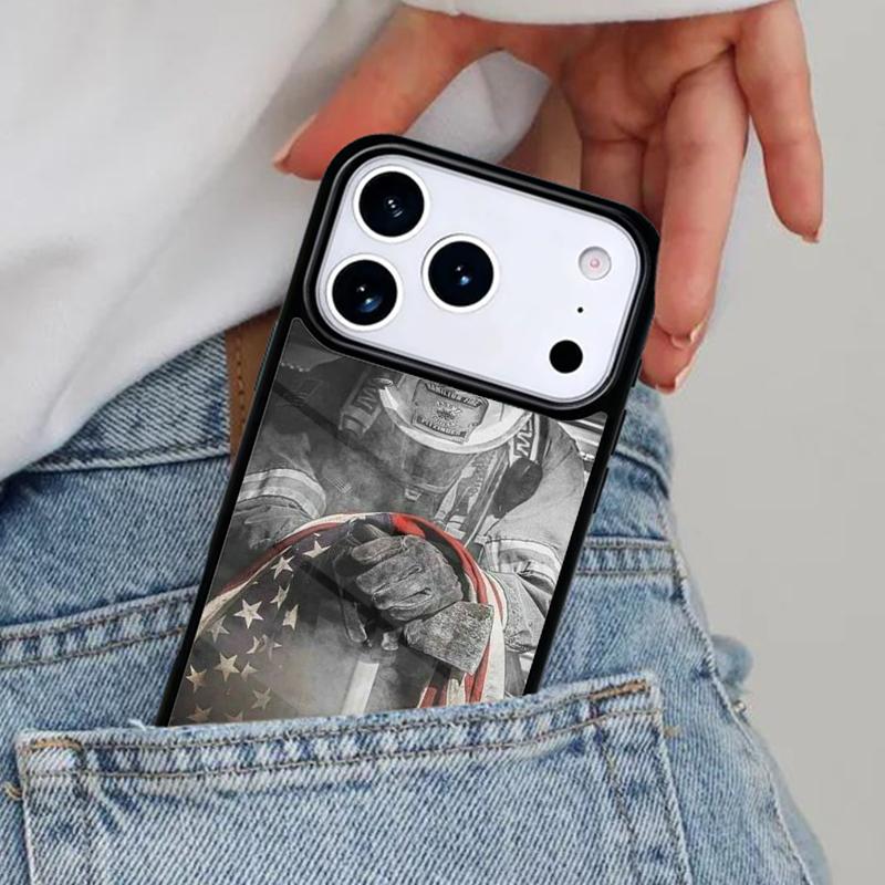 Firefighter Heroes Fireman print Phone Case for iPhone 16e 15 14 13 12 17 Pro Max Plus Air 17pro Cover Coque