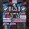 For Bmw Sticker Decal Motorcycle Tank Helmet Logo Set g1