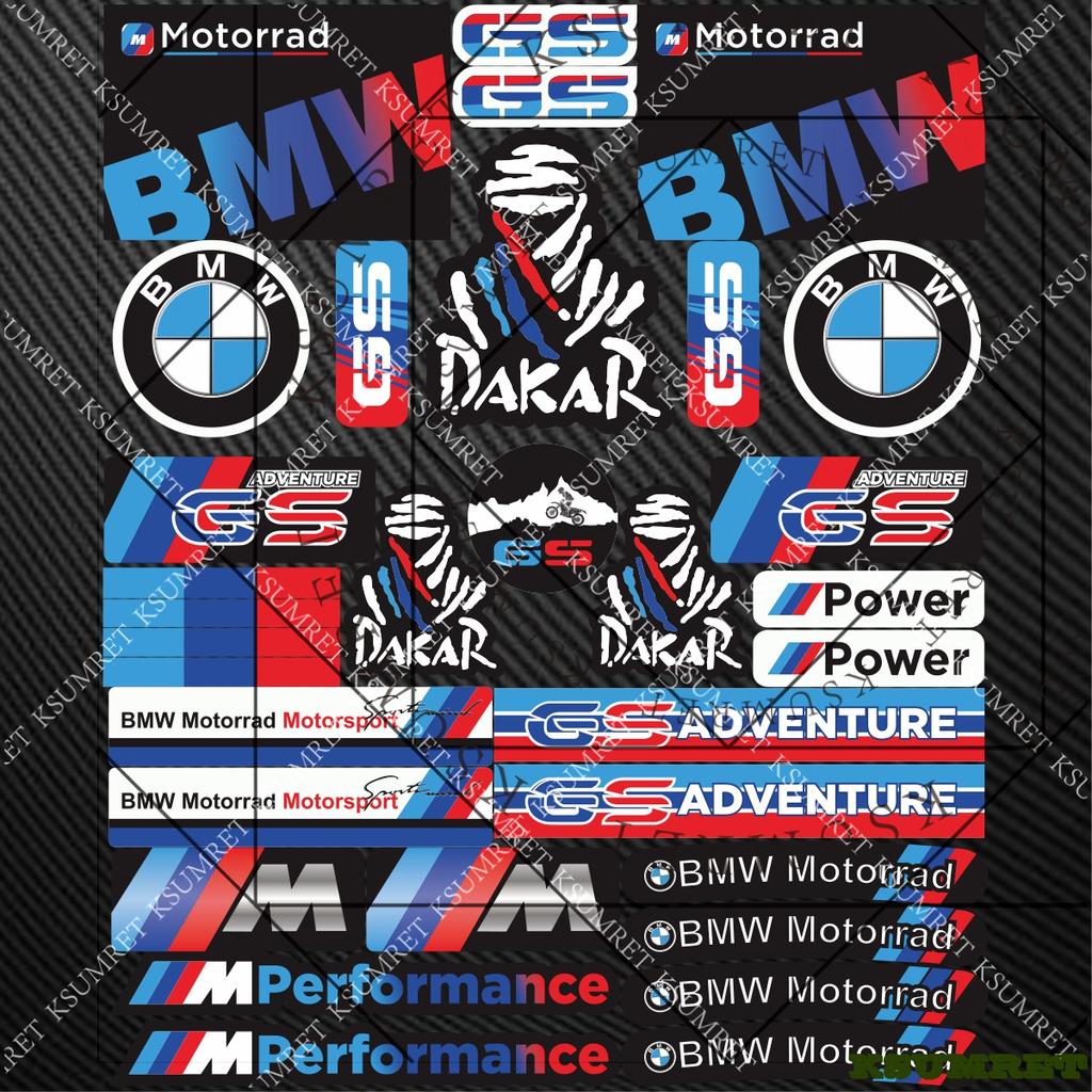 For Bmw Sticker Decal Motorcycle Tank Helmet Logo Set g1