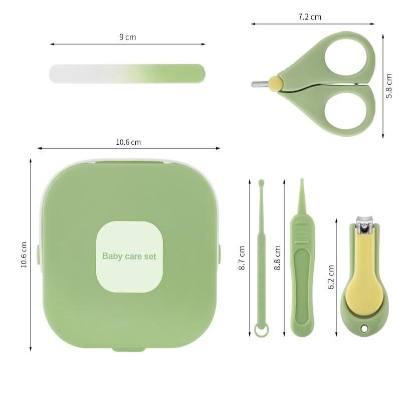 Çocuk Tırnak Bakım Seti Bebek Tırnak Makası Bebek Tırnak Bakım Aleti Seti Çocuk Güvenli Taşınabilir Tırnak Makası Düzeltici Törpü Sümük Klipsi Kutulu