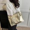 Multi-position Simple Shoulder Bag Zipper Women Handbag Casual PU Leather Tote Bag  Shopping